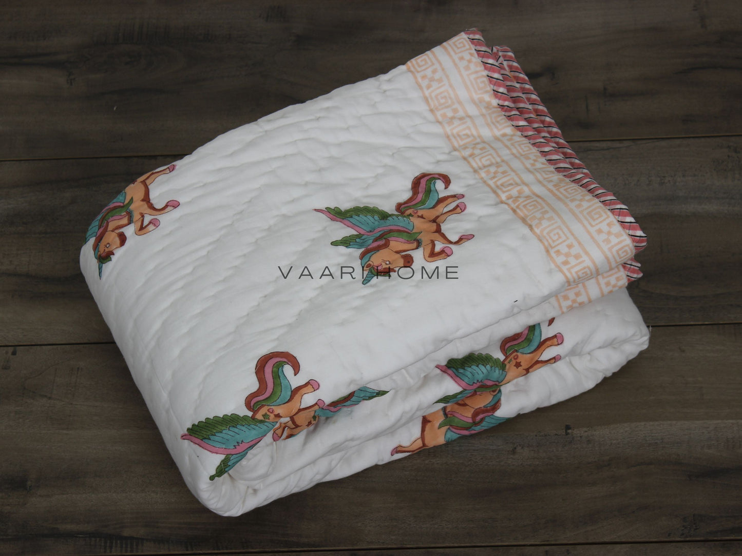 Unicorn Print Baby Quilt