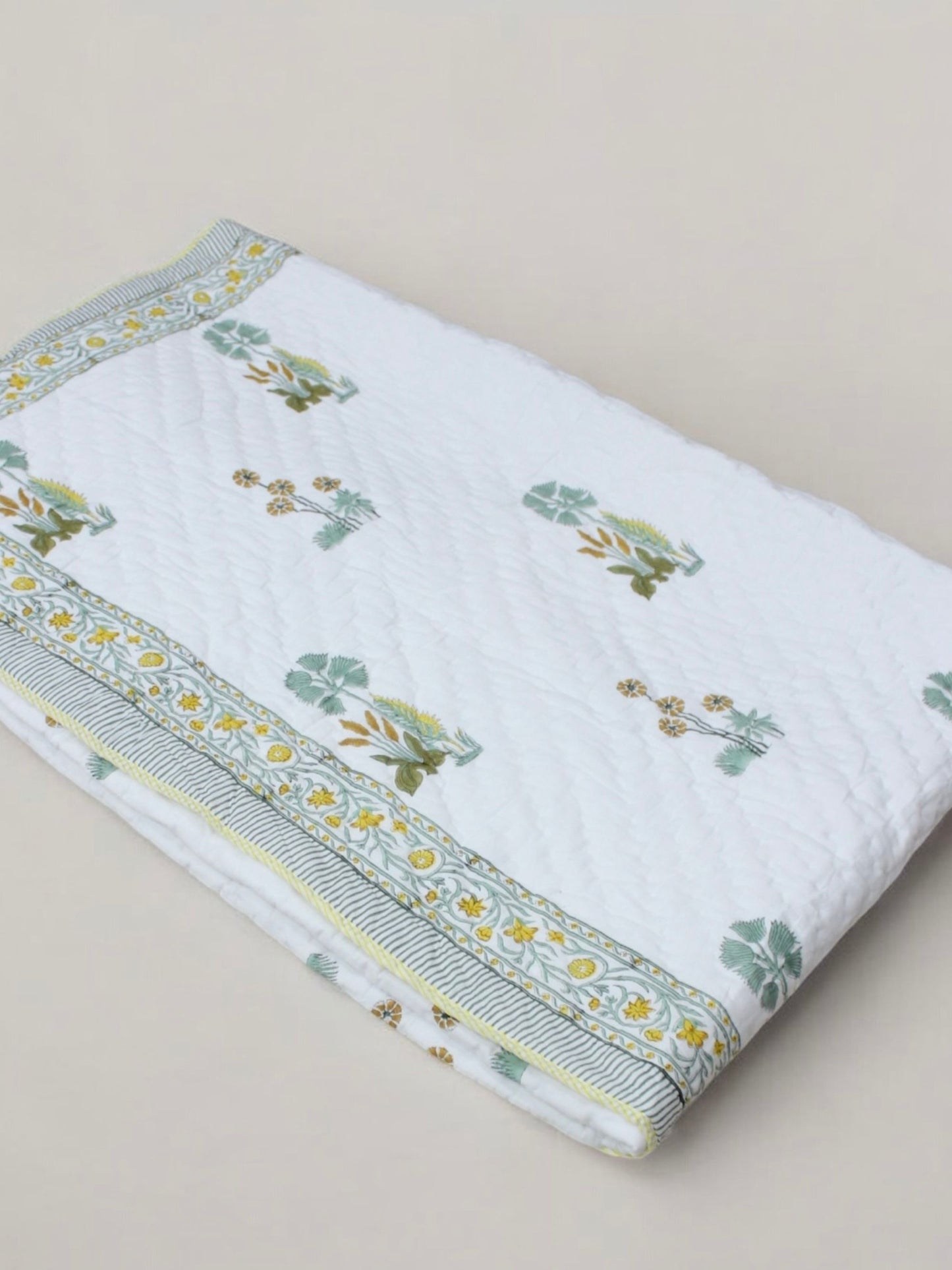 Spring Meadow Mulmul Quilt
