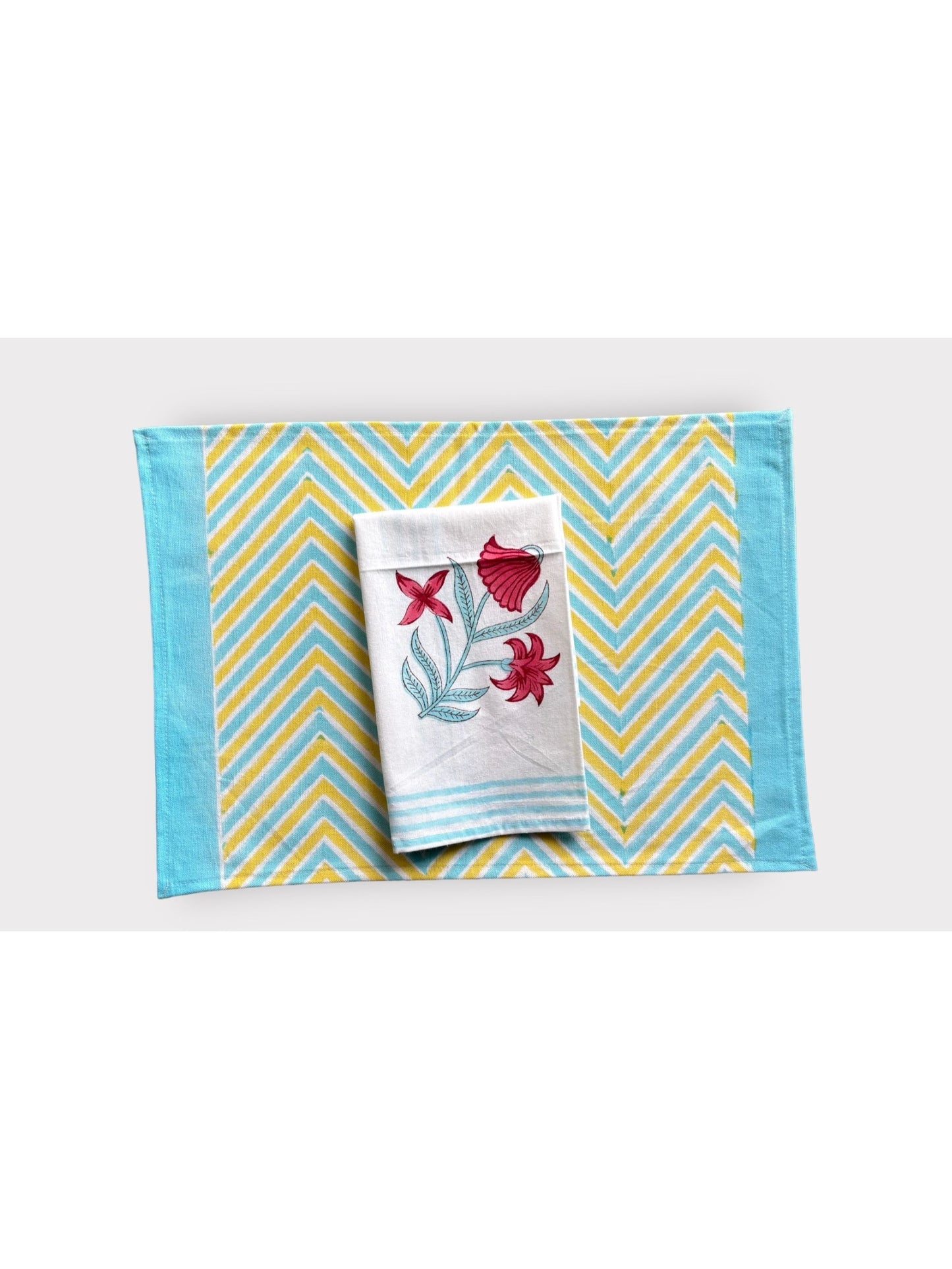 Floral Table mat & Napkin (set of 6 each)