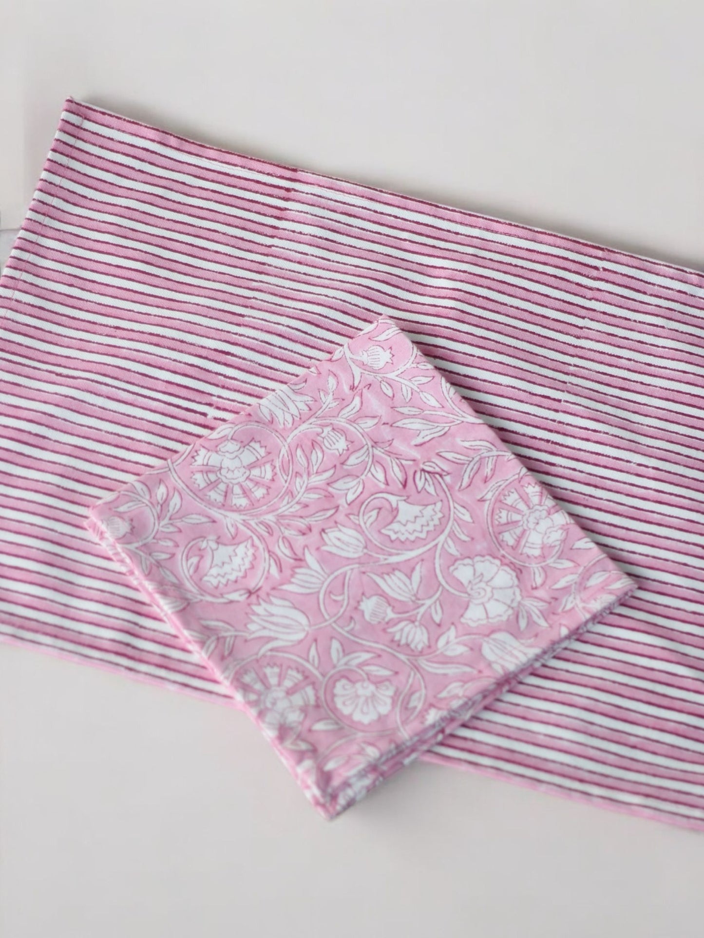 Block Print Table Placemats & Napkin (set of 6 each)
