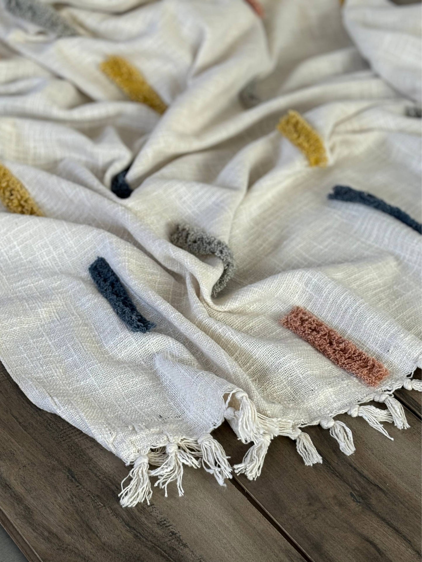Cotton Tufted Throw