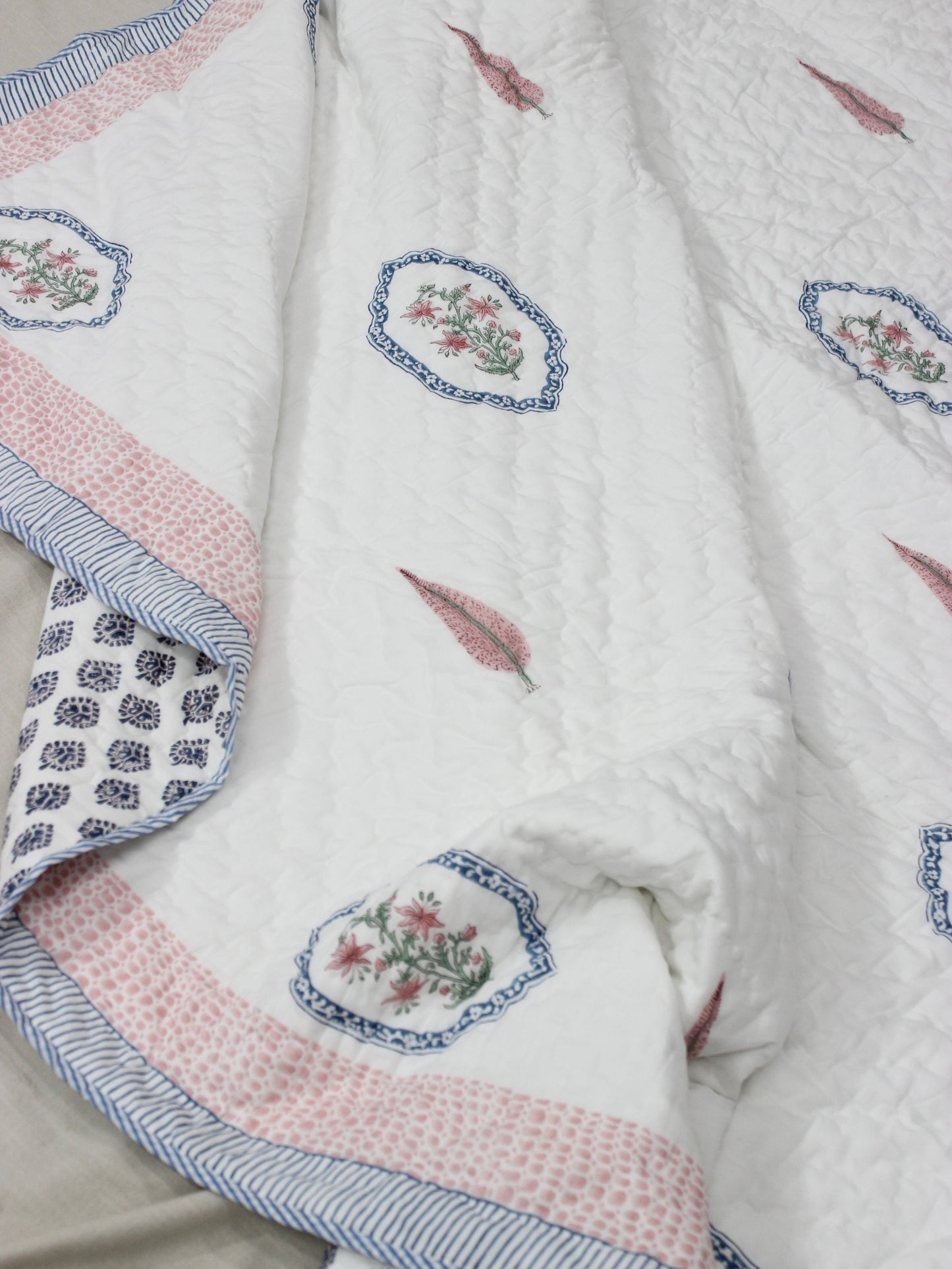 Jasmine Mirror Mulmul Quilt