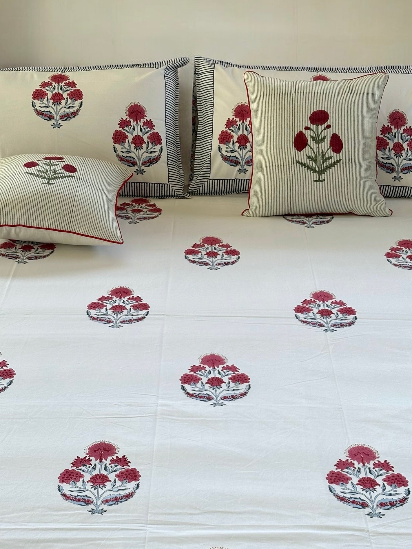 Block print cotton bedsheet