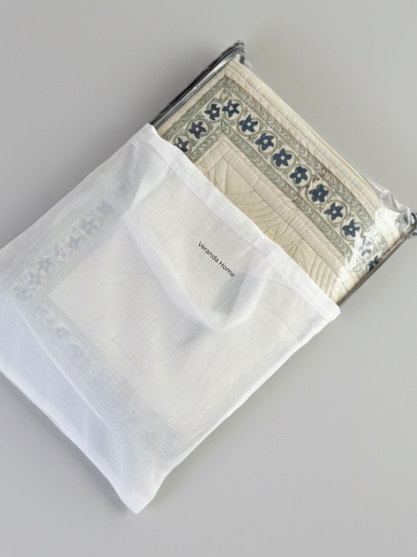 Monsoon Leaf Cotton Quilted Bedcover