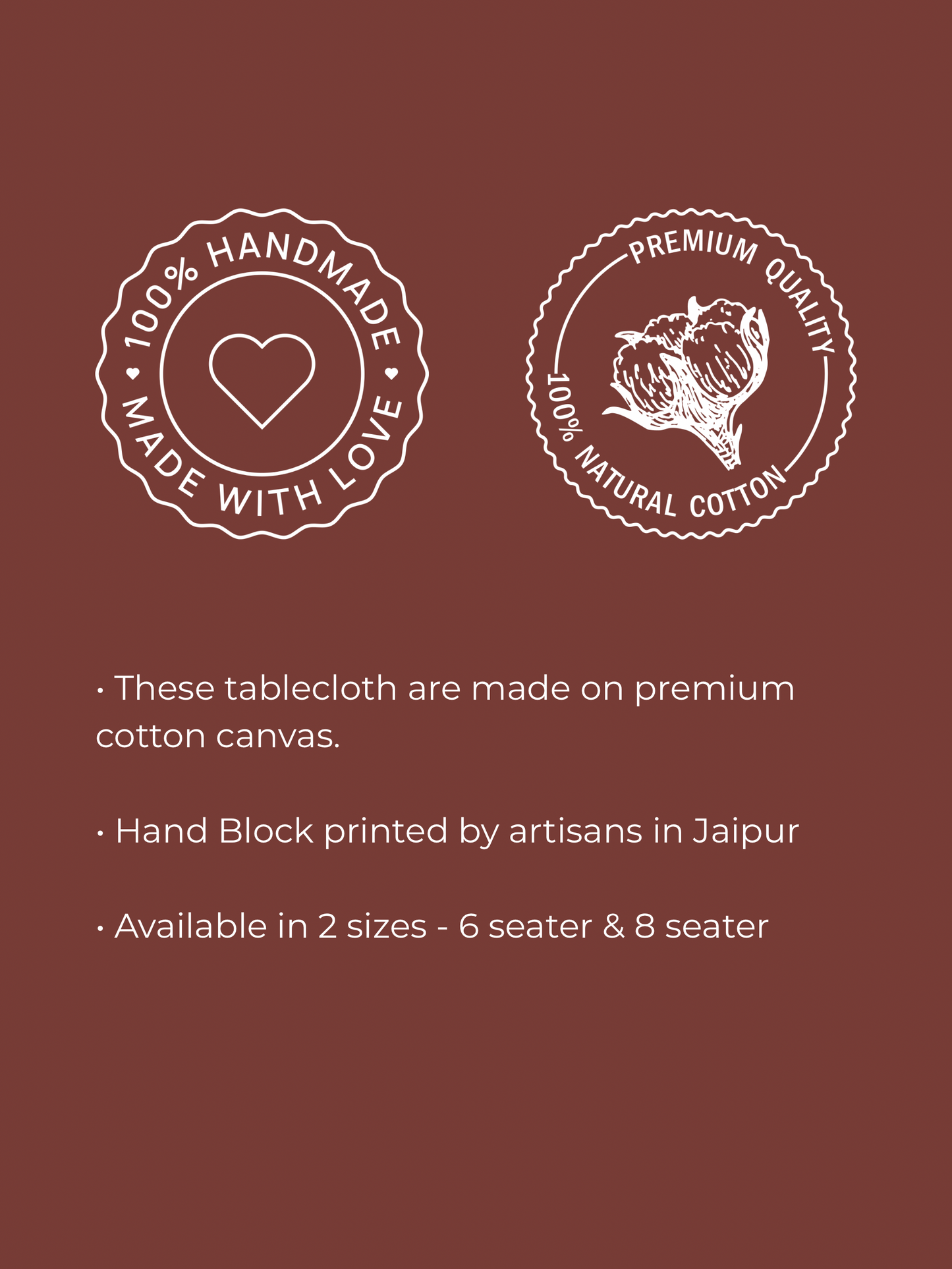 Circular Mandala/Medallion Motif Table Cover