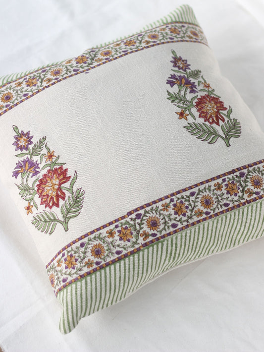 Floral Symphony Cushion Cover