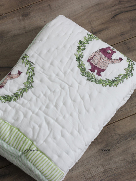 Polar Bear Baby Quilt