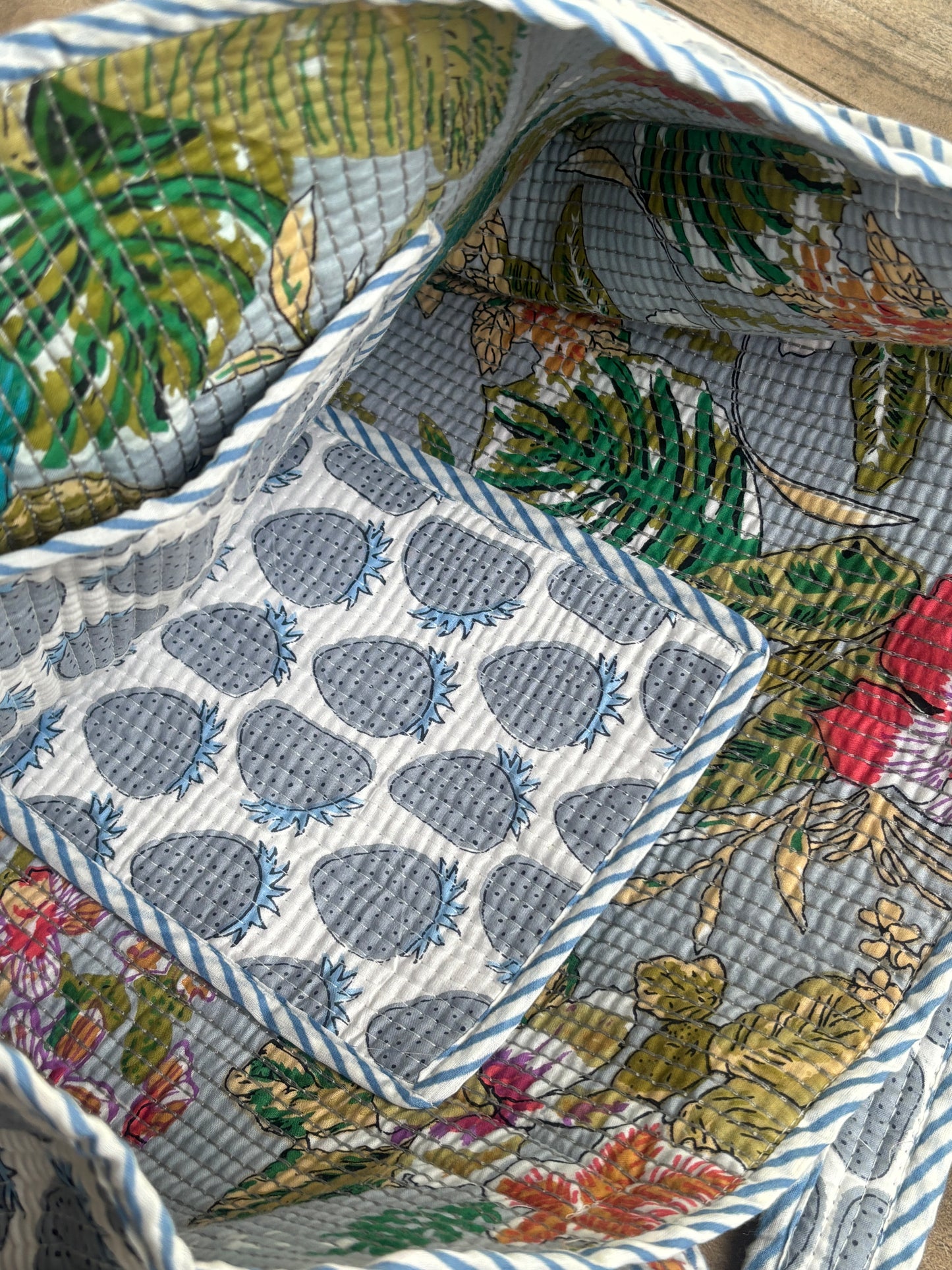 Blueberry Bagh Tote Bags