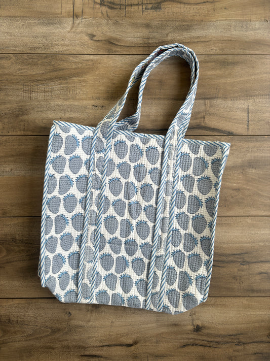 Blueberry Bagh Tote Bags
