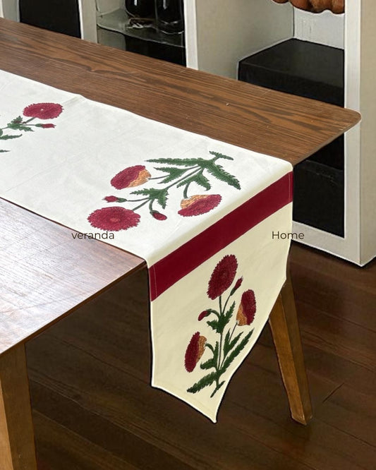Poppy Cotton Table Runner