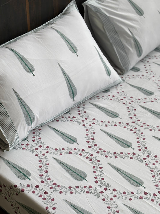 Baagh Jaali Cotton Bedsheet