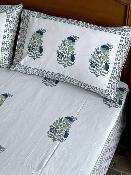 Neel Gulmohar Bedsheet