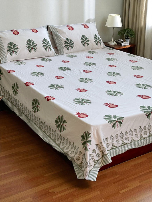 Anaar Cotton Bedsheet