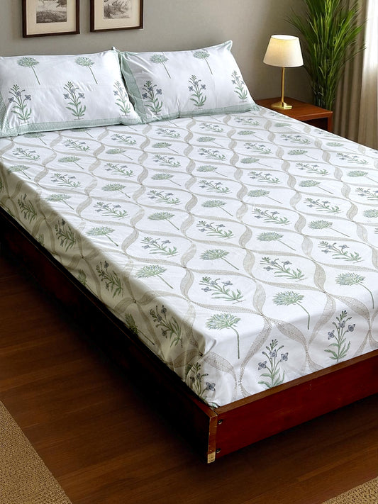 Phulkari Cotton Bedsheet