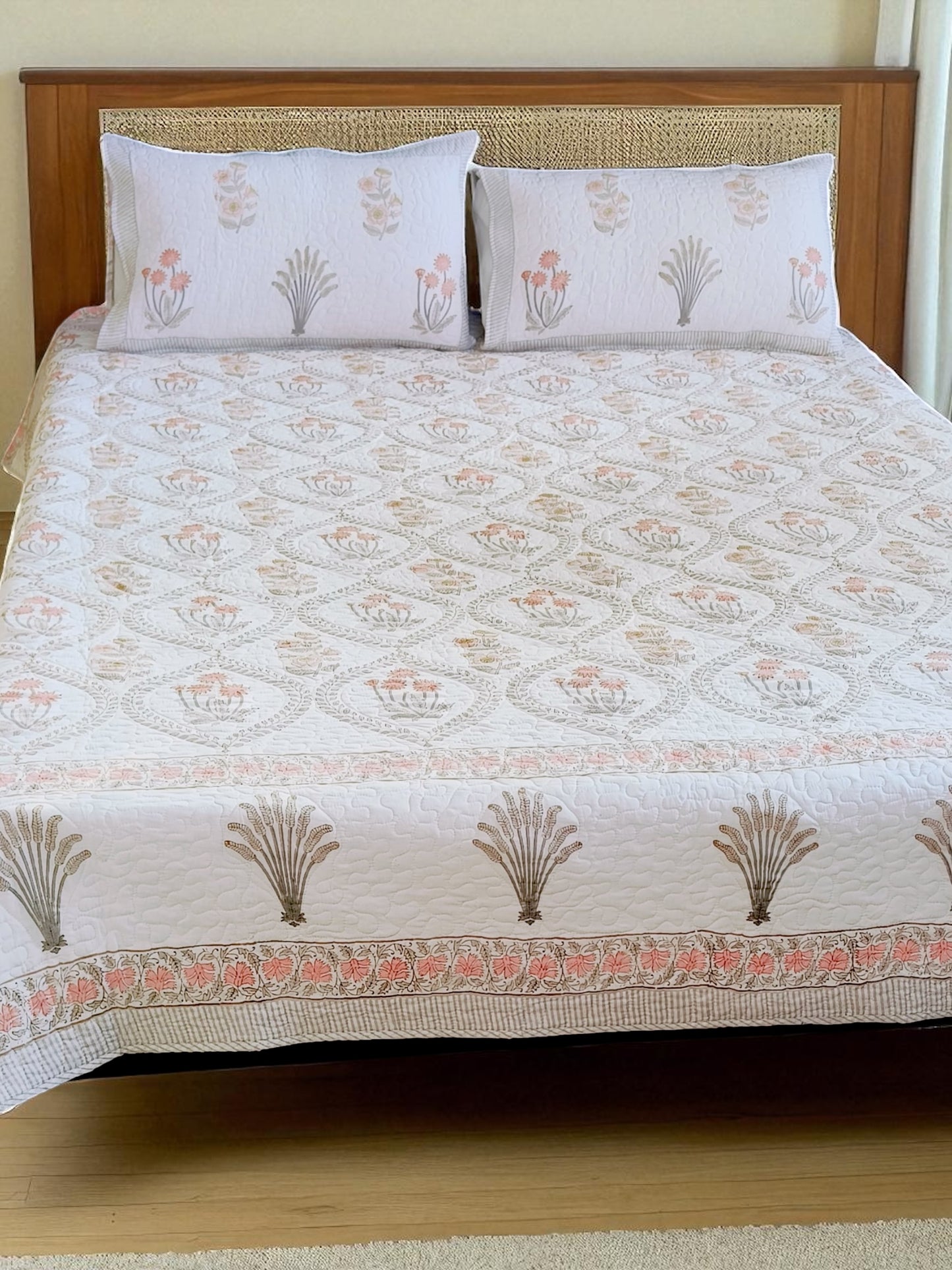 Padma Garden Quilted Bedcover