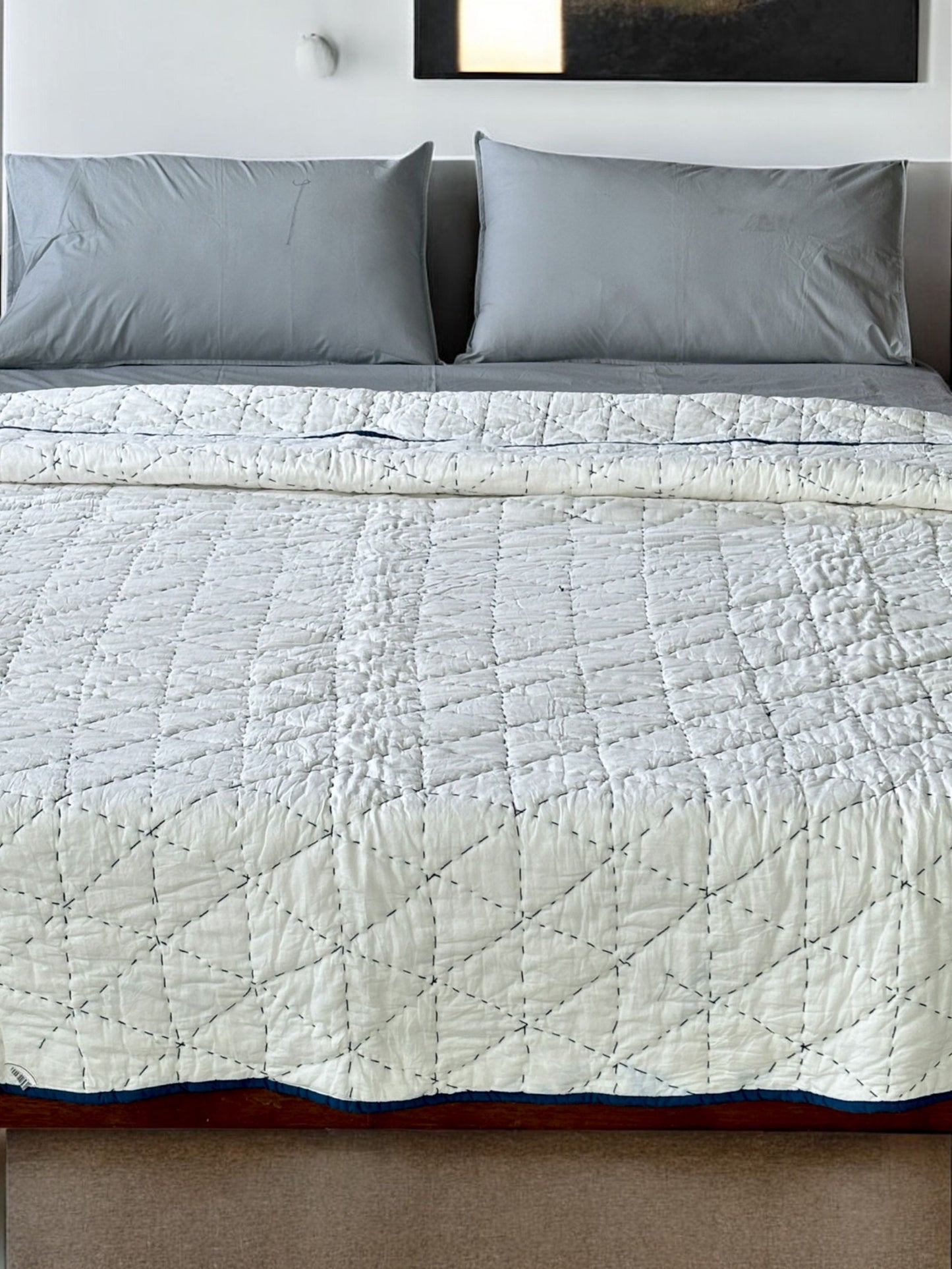 Cotton Diamond Kantha Quilts