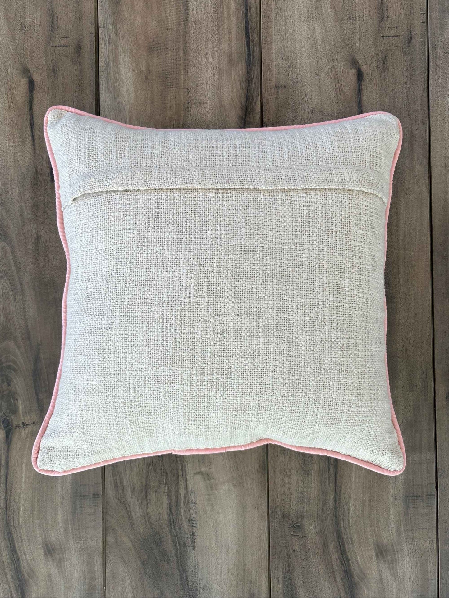 Red Lily Handloom Cushion Cover
