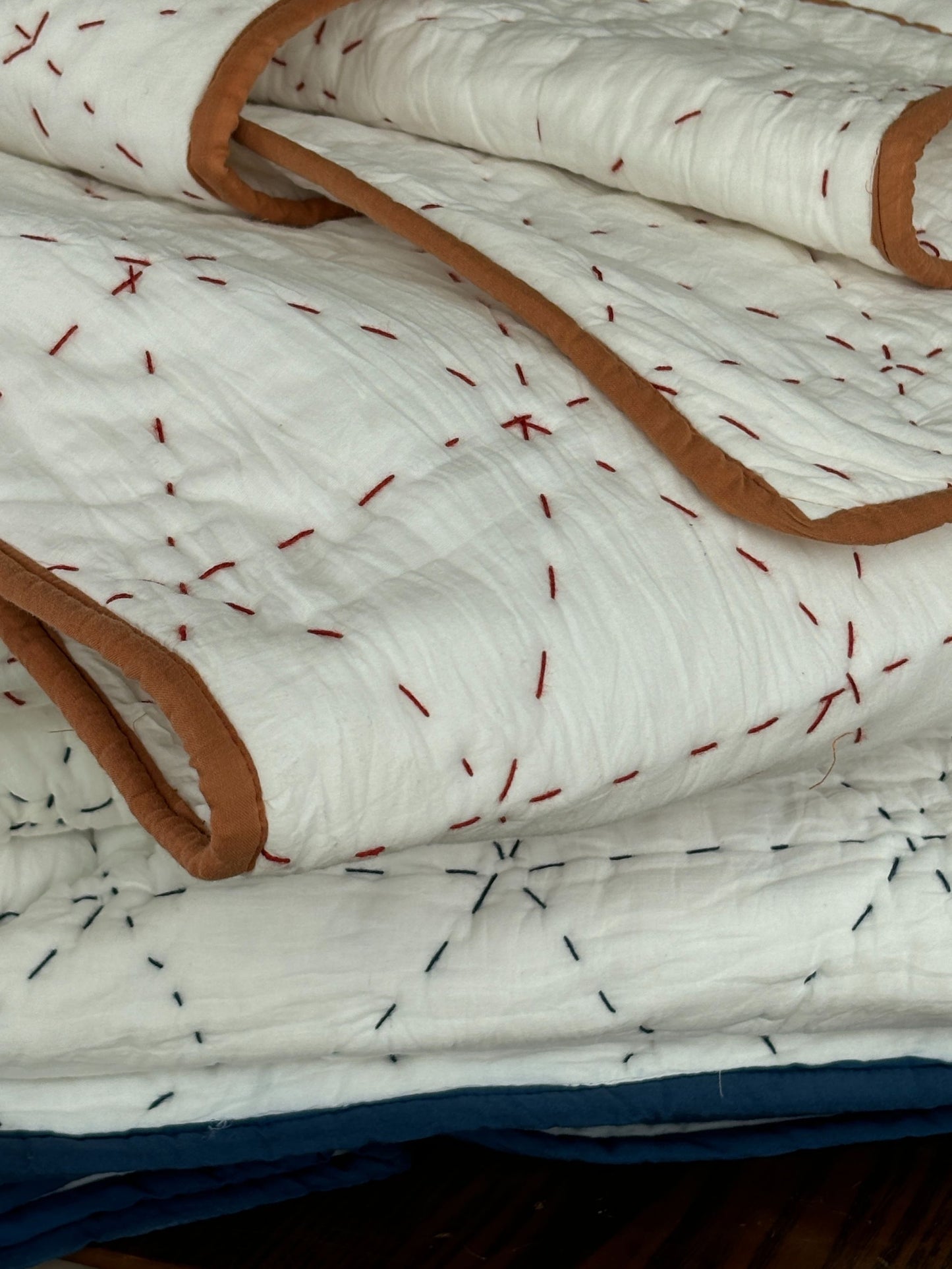 Quilted Cotton Kantha Quilts