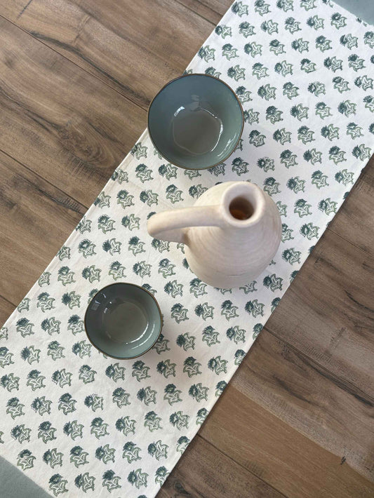 Block Print Cotton Table Runner