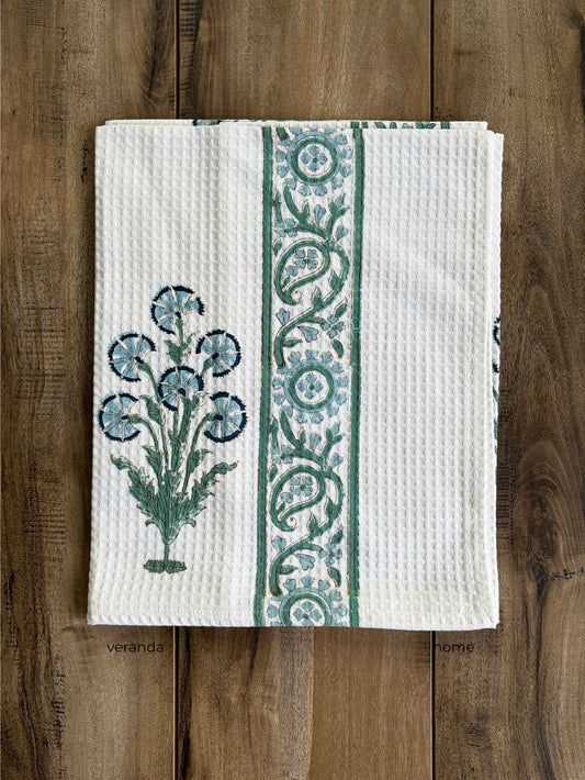 Persian Bloom Cotton waffle Bath Towel