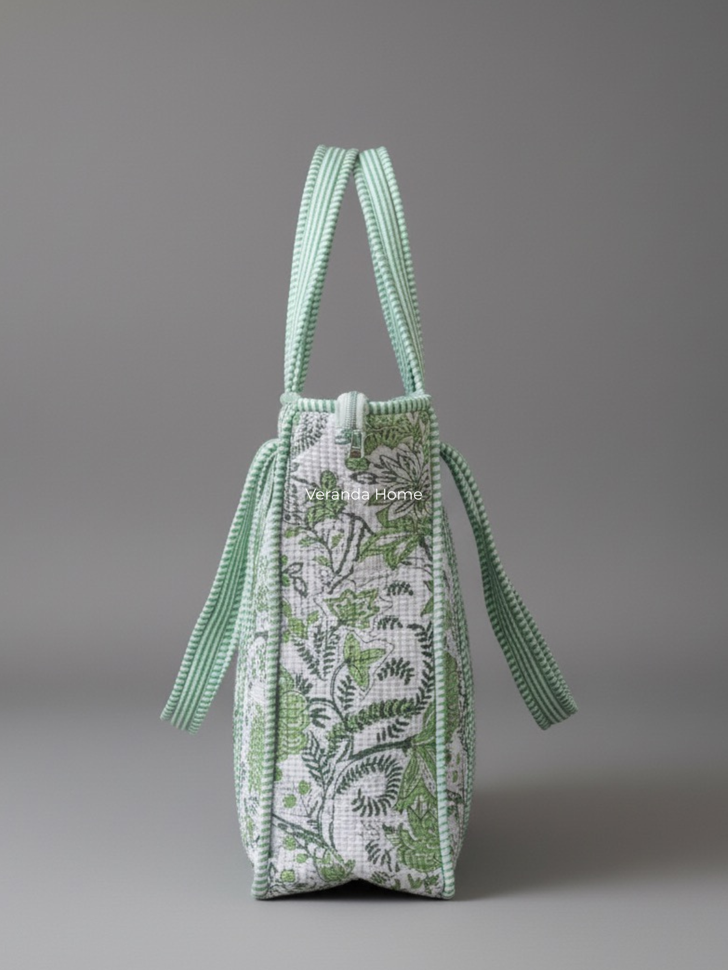 Fern Garden Quilted Tote Bag