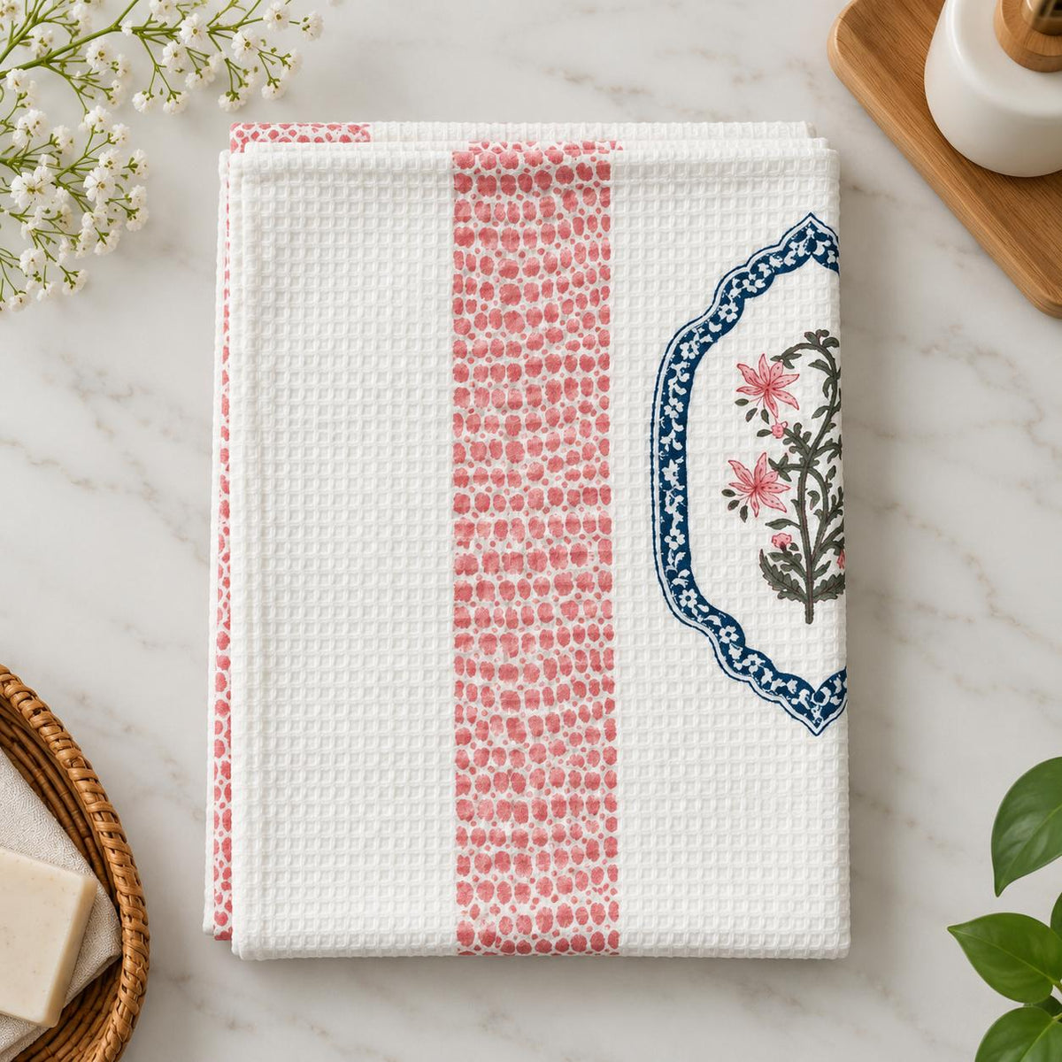Jaipur Blossom Waffle Towel