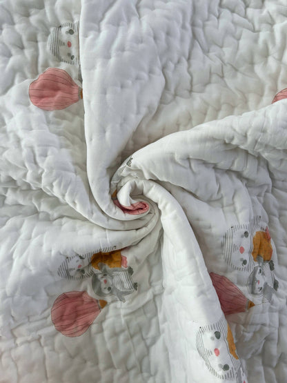 Penguin Mulmul Baby Quilt