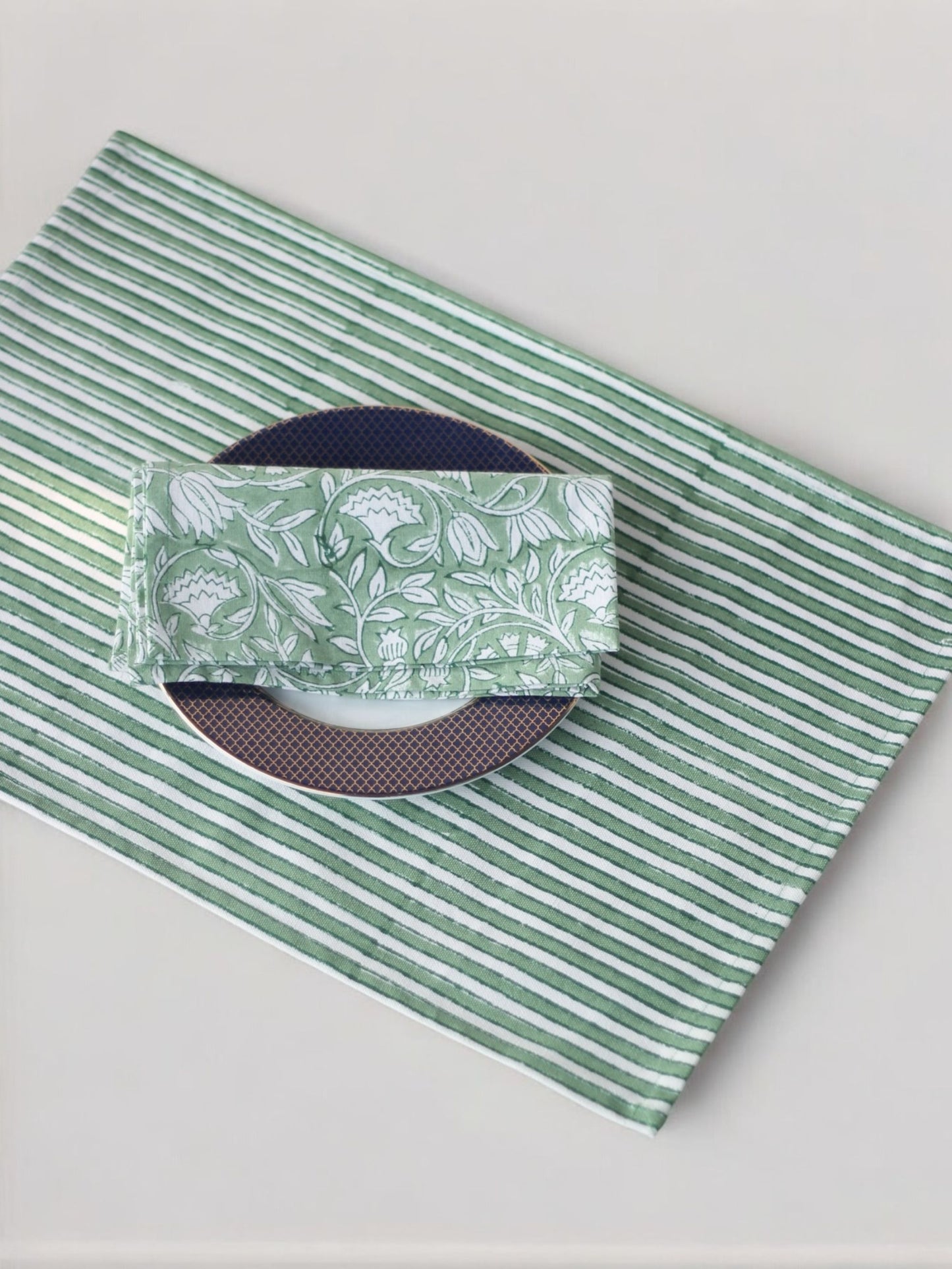 Block Print Table Placemats & Napkin (set of 6 each)