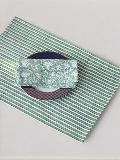 Block Print Table Placemats & Napkin (set of 6 each)