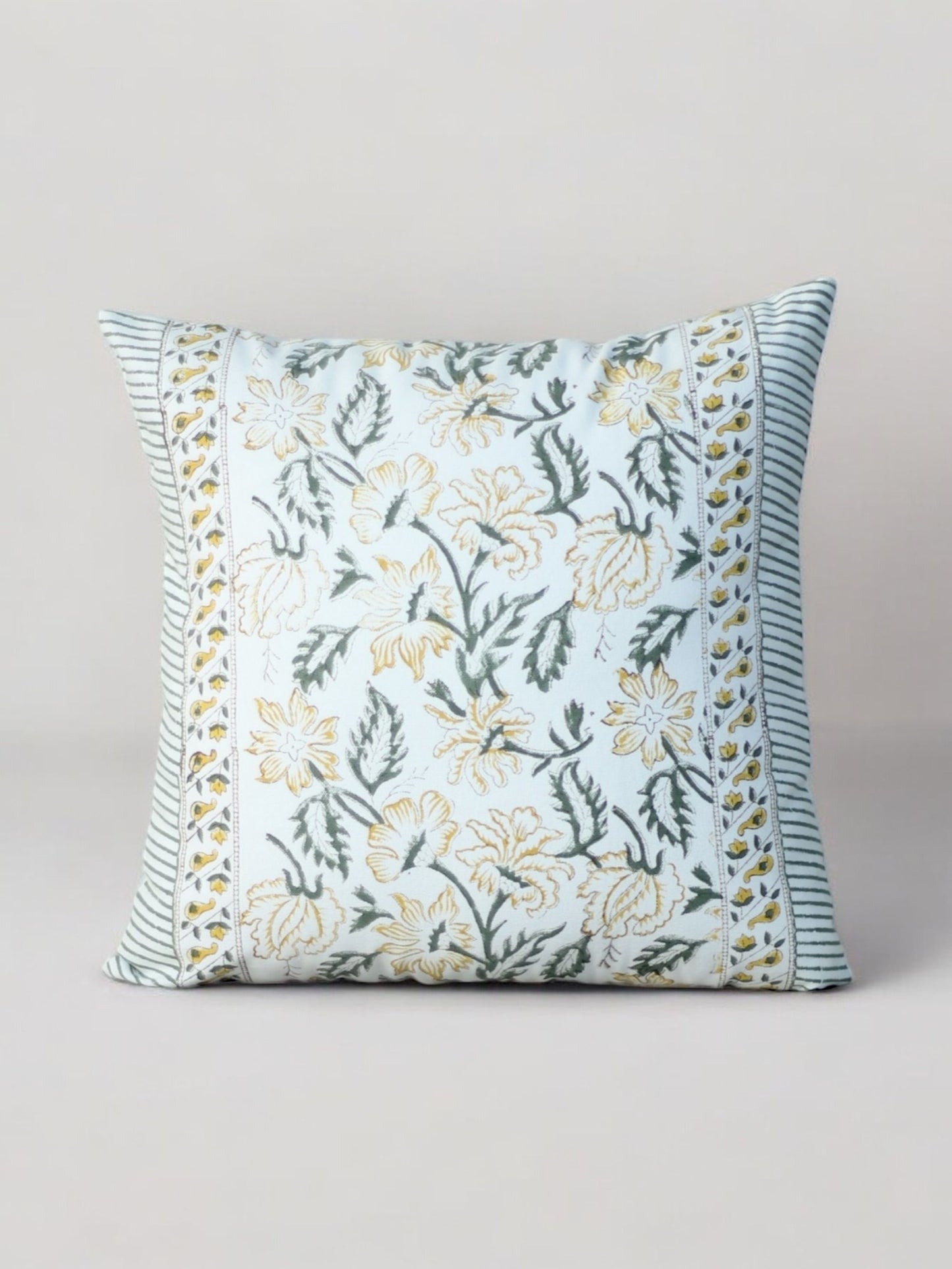 Golden Petals Cushion Cover | Online Cushion Cover