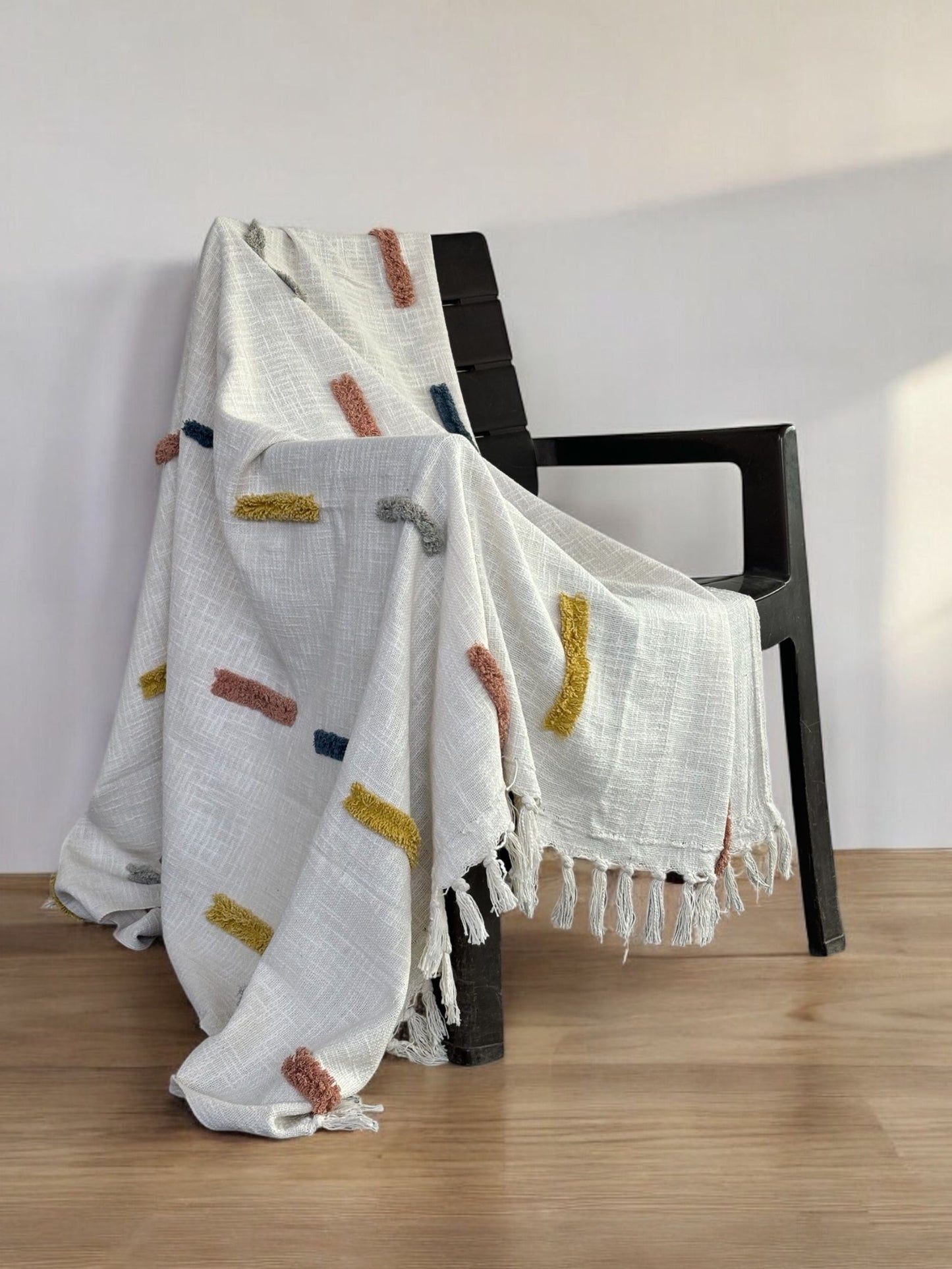 Cotton Tufted Throw