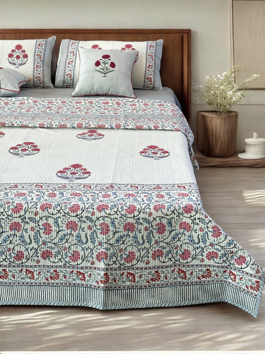 Bedcover Roshan Char Bagh cotton quilted