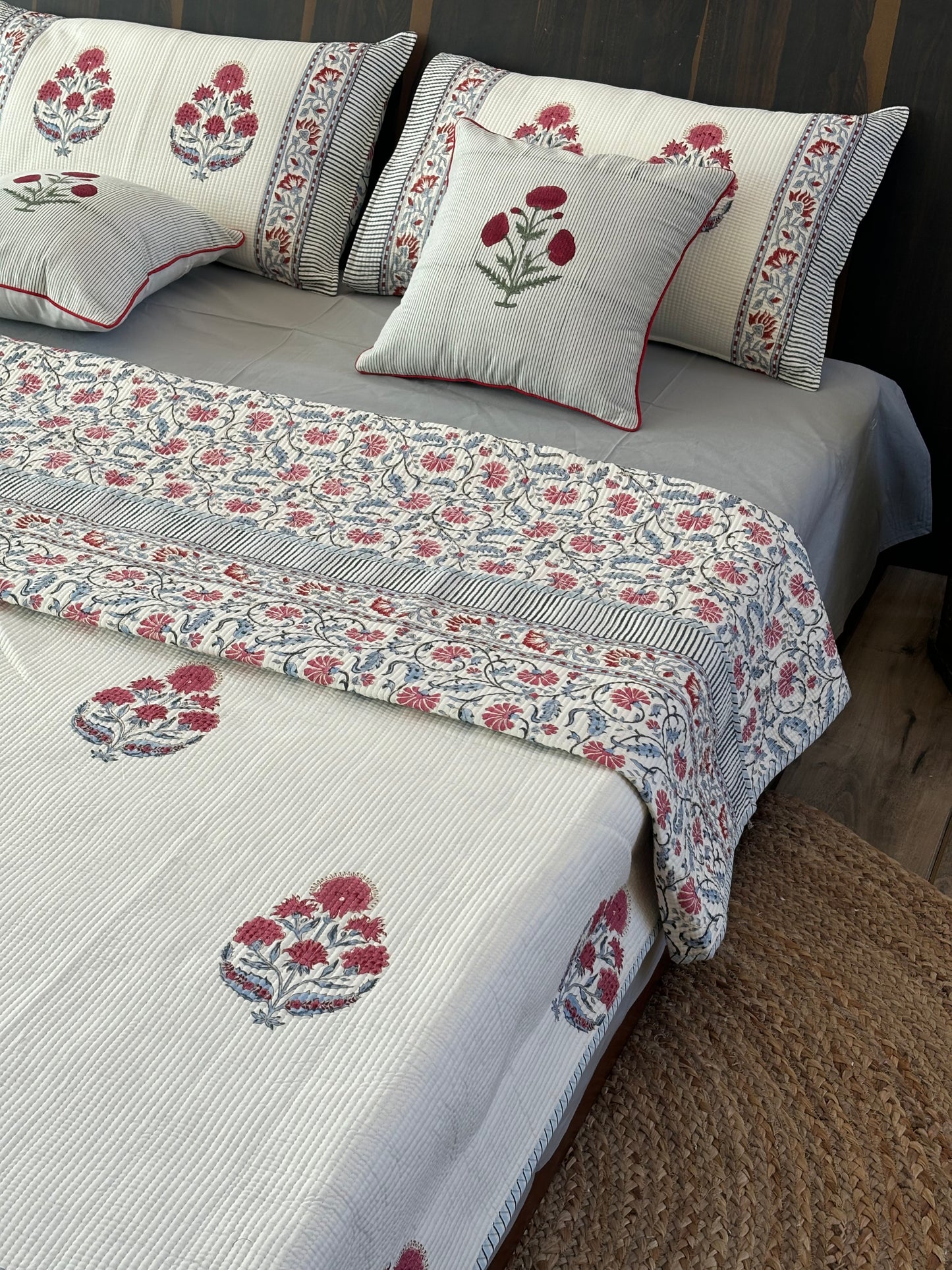 Bedcover Roshan Char Bagh cotton quilted