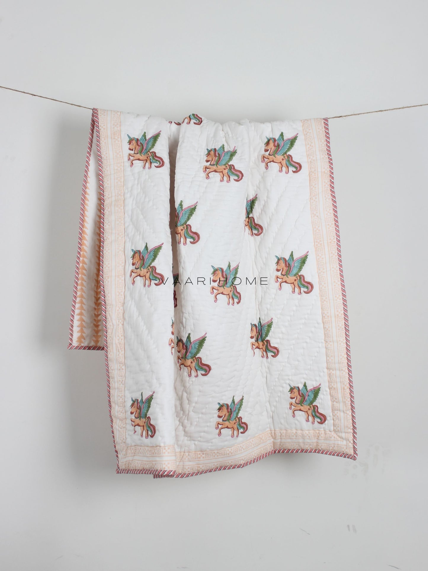 Unicorn Print Baby Quilt