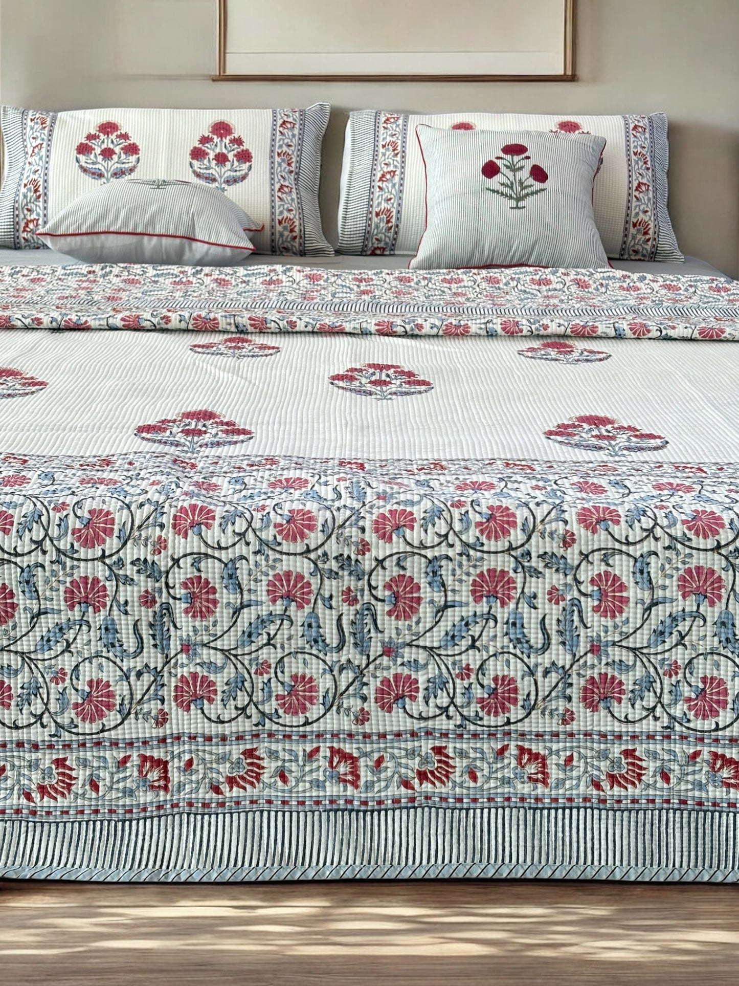 Bedcover Roshan Char Bagh cotton quilted