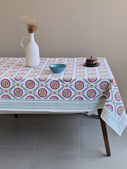 Circular Mandala/Medallion Motif Table Cover