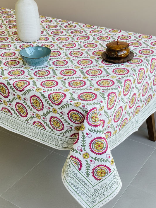 Circular Mandala/Medallion Motif Table Cover