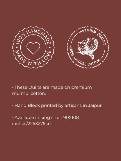 Sun Bloom Garden Jaipur Quilt