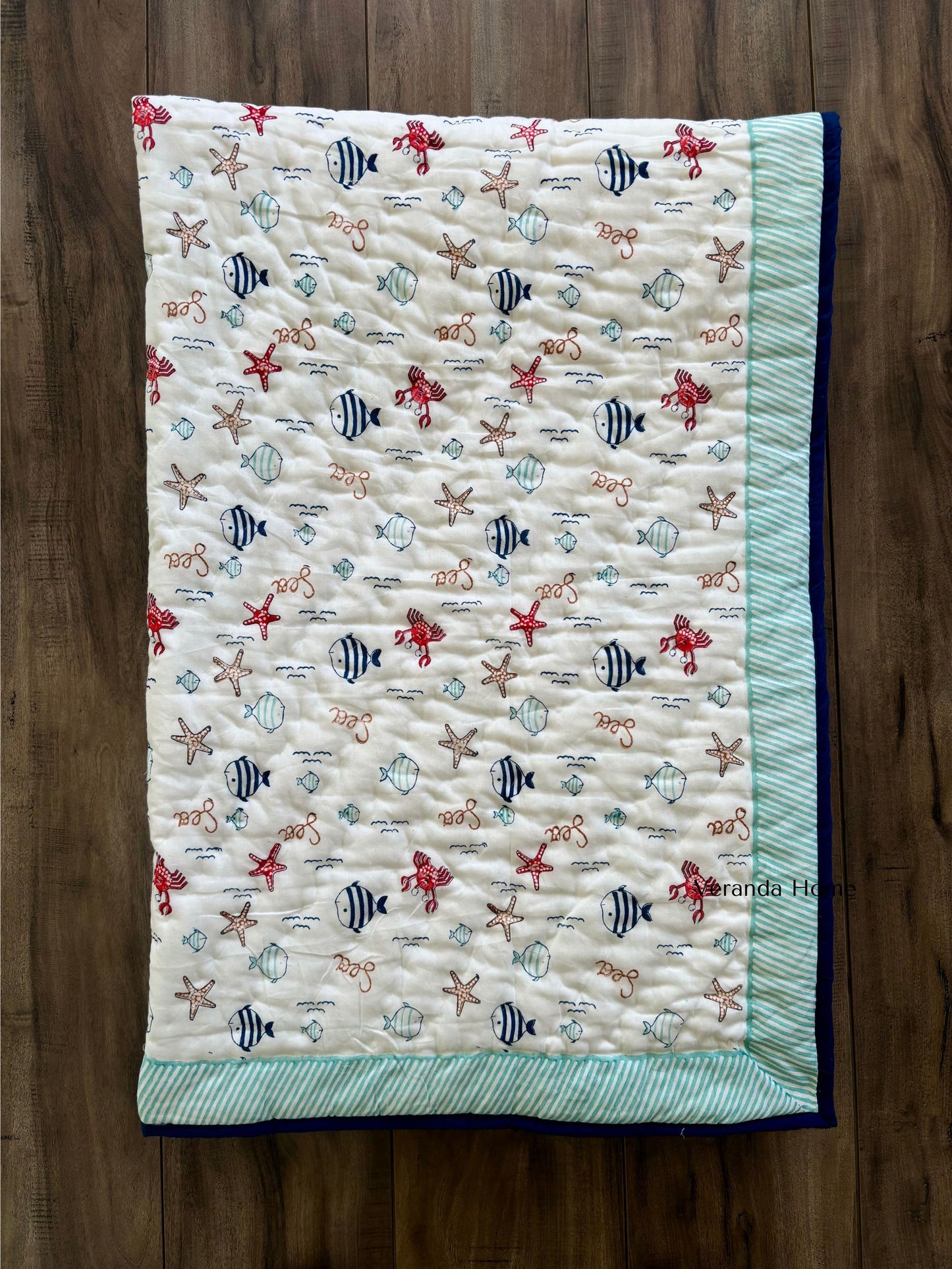 Sea Mulmul Baby Quilt