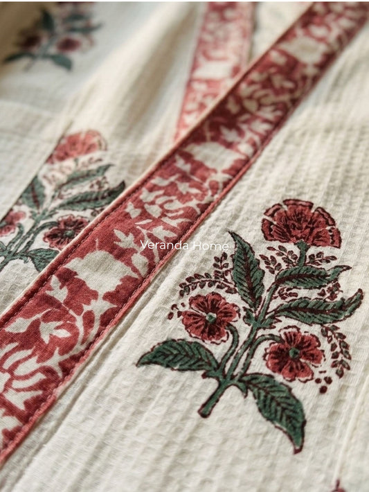 Red Blossom Heritage Bathobe
