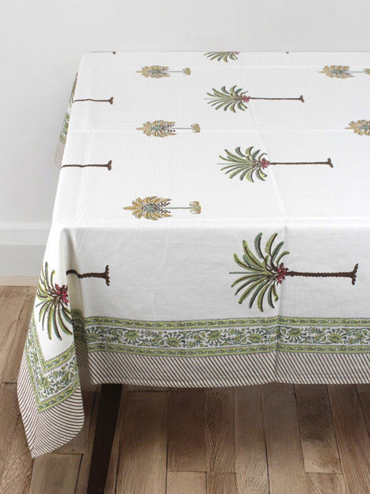 Palm print table cover