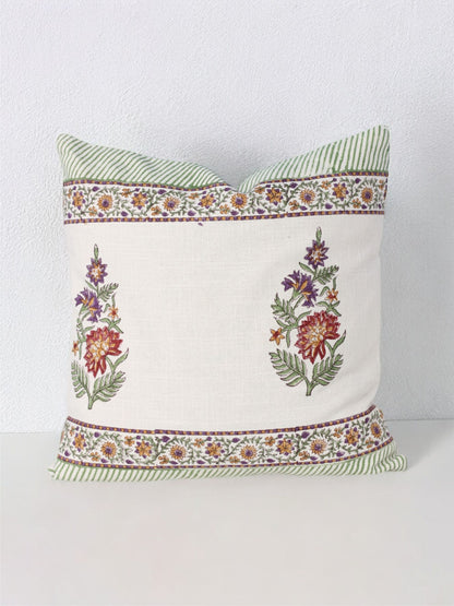 Floral Symphony Cushion Cover