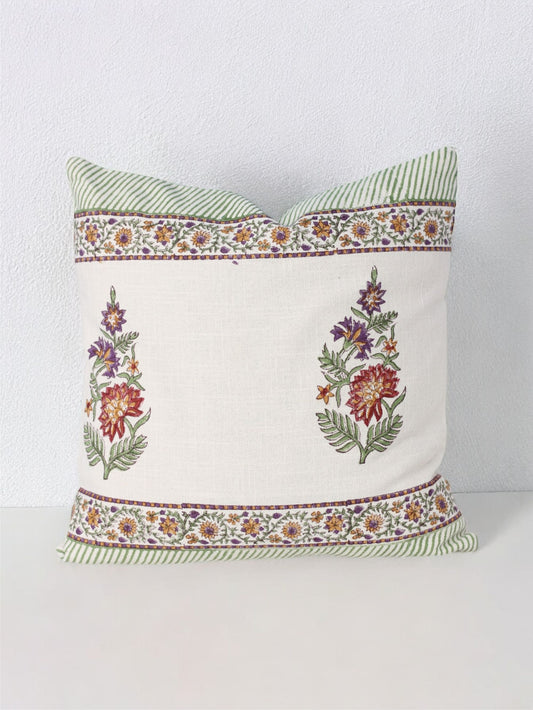 Floral Symphony Cushion Cover