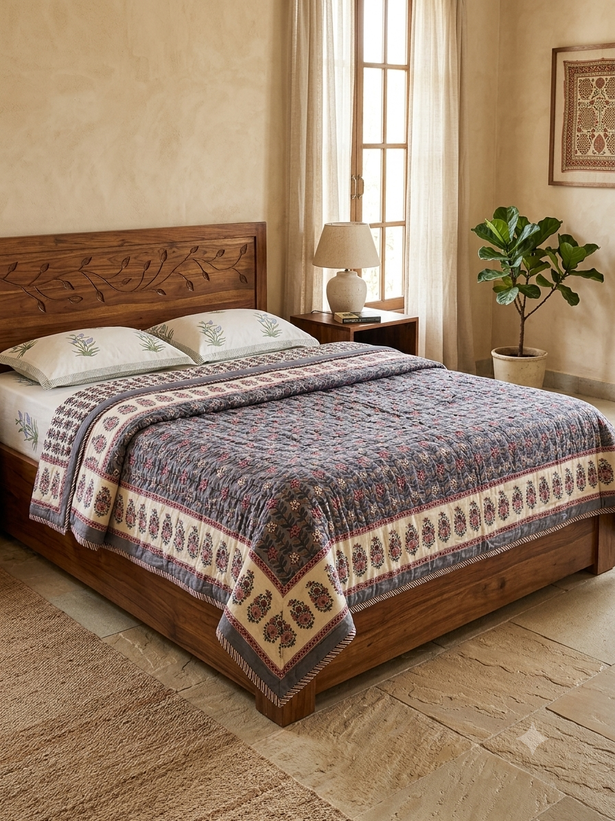 Bagh Print Cotton Quilt