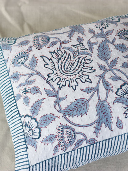 Midnight Blue Waffle Cushion Cover | Cotton Cushion cover
