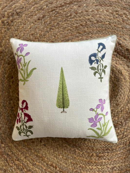 Floral Symphony Cushion Cover