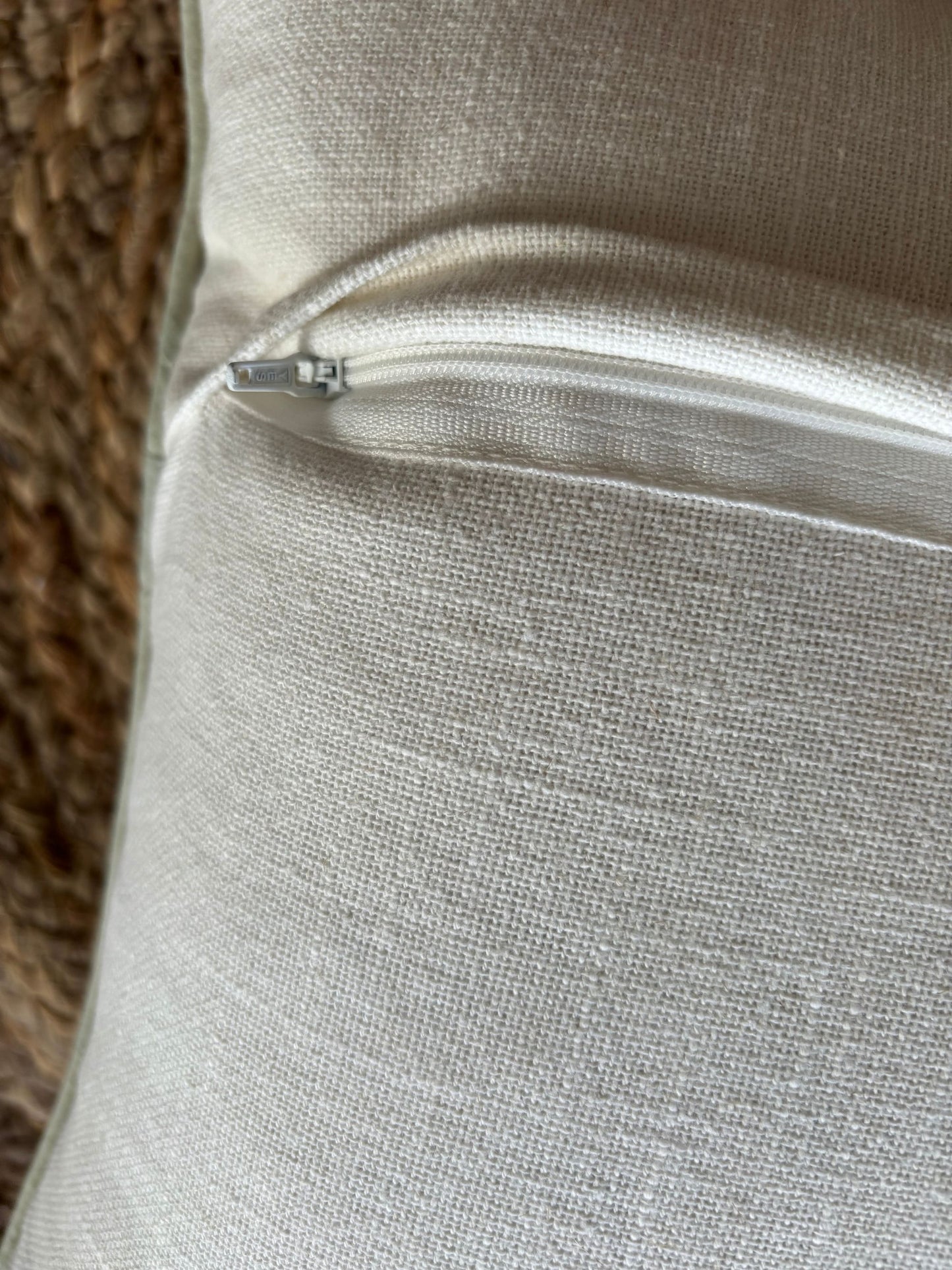Sage Bloom Canvas Cushion Cover