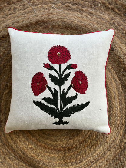 Poppy Bagh Cushion Cover