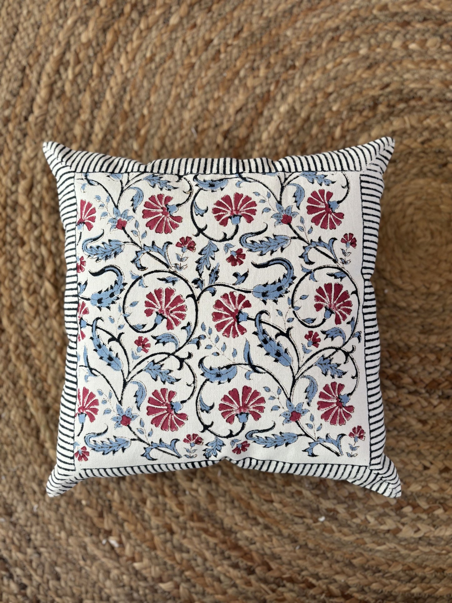 Floral cotton 16X16 cushion covers 