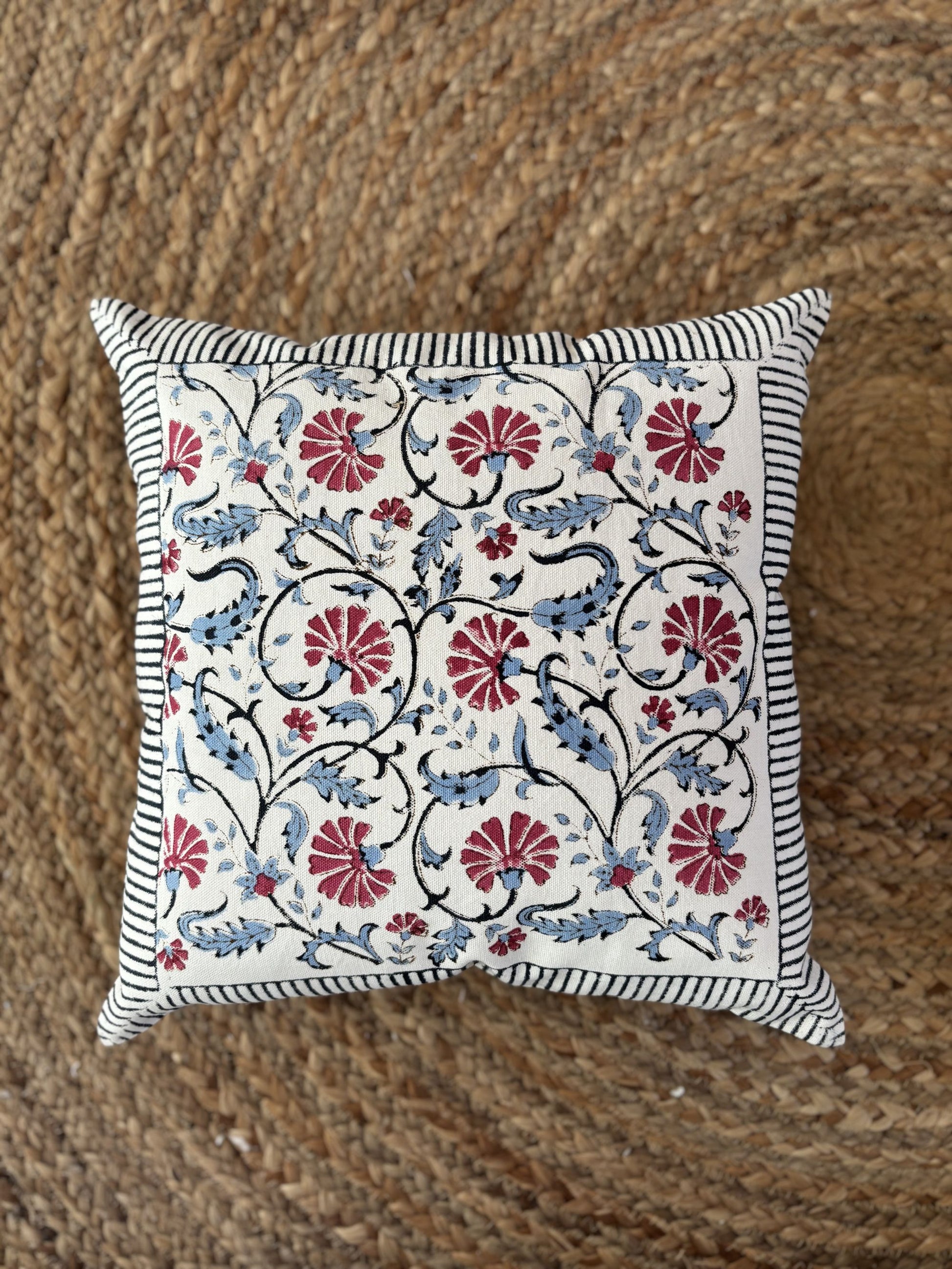Floral cotton 16X16 cushion covers 